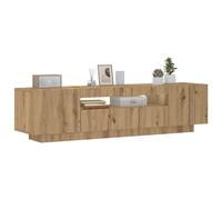 Meuble TV avec Lumières LED Armoire de Télévision Salon Intérieur Noir vidaXL