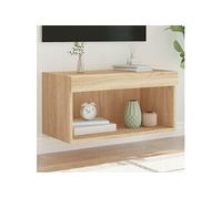 Meuble TV avec lumières LED chêne sonoma 60x30x30 cm837131