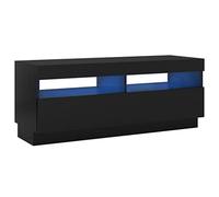 Meuble TV avec lumières LED noir 100x35x40 cm