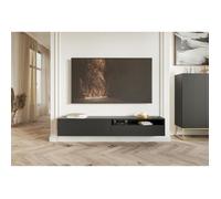 Meuble Tv avec niche - Noir - Veldio - 175 cm