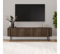 Meuble TV avec placards aspect noyer 160cm FRENO Marron