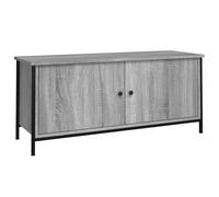 vidaXL Meuble TV avec portes sonoma gris 102x35x45cm bois d'ingénierie826293 Gris G