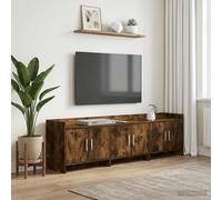 Meuble TV avec stockage avec porte Bois d'ingénierie Console multimédia vidaXL v