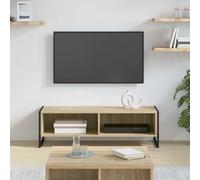 Meuble TV industriel - vidaXL - 100 x 36,5 x 30,5 cm - Sonoma - Bois d'ingénierie - Pieds en acier