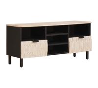 vidaXL Meuble TV avec tiroir Finition acacia brun 100 x 33,5 x 46 cm Design moderne