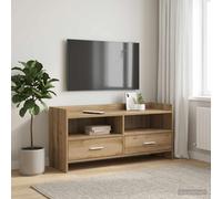 vidaXL Meuble TV 100 x 33 x 47 cm Chêne fumé Bois d'ingénierie