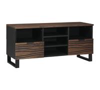 vidaXL Meuble TV en Bois de manguier Naturel, avec 2 tiroirs et des étagères réglables. Son Design Moderne est Parfait pour Ranger tes médias dans Le Salon. Ce Meuble est de Taille Moyenne, multifonc