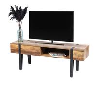 Meuble TV avec tiroir bois et métal Brams