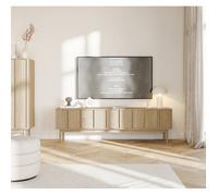 Selsey Neksto - Meuble TV Bas - Buffet - Meuble TV - 3 tiroirs - Pieds en Bois de chêne huilé - 170 cm