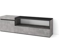 Meuble TV, Banc Télé, 150x35x45cm, Pour les TV jusqu'à 65", Meubles de salon, Ciment