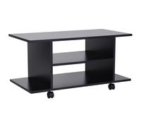 HOMCOM - Meuble TV - Bois - 80x40x40cm - Noir