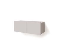 Meuble TV Best Mobilier Alix modulable 100 cm 2 portes Crème