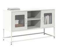 vidaXL Meuble TV 853385 blanc acier 100,5 x 39 x 60,5 cm