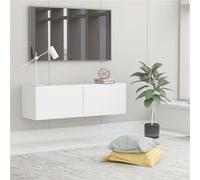 Meuble Tv Blanc 100x30x30 Cm Aggloméré - Vidaxl Blanc