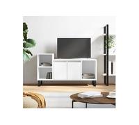 Meuble TV Blanc 100x35x55 cm Bois d'ingénierie 831324