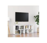 Meuble TV Blanc 104x30x52 cm Bois d'ingénierie