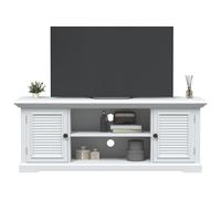 Meuble TV blanc 110x30x41 cm bois d'ingénierie support TV buffet TV vidaXL