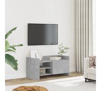 vidaXL Armoire TV gris béton 100x35x40 cm Bois composite