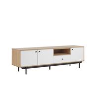 Meuble Tv Blanc Itaca Bois clair