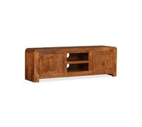vidaXL Meuble TV Bois massif avec finition miel 120 x 30 x 40 cm