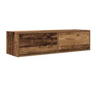 Meuble TV Bois Ancien - vidaXL - 100x31x25.5 cm - Bois d'ingénierie - 2 tiroirs - Moderne - Assemblage requis