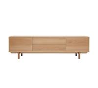 Meuble TV scandinave bois clair chêne 2 portes 2 tiroirs L180cm SID
