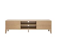 Meuble TV scandinave bois clair chêne 4 tiroirs L180 cm FREDDY