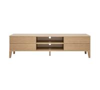 Miliboo - Meuble TV scandinave bois clair chêne 4 tiroirs L180 cm FREDDY