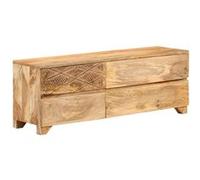 vidaXL Meuble TV Bois de manguier Solide 110x30x40 cm
