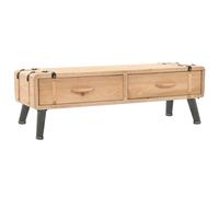Meuble TV Bois de Sapin Massif 120x33x35 cm Table Supports TV Salon vidaXL