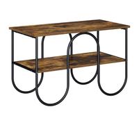 vidaXL Support TV 80 x 40 x 50 cm en chêne | Le cadre en acier galvanisé offre un maintien solide, les barres métalliques élégantes offrent une base robuste et stable