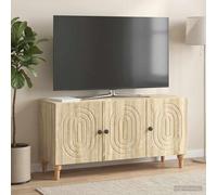 vidaXL Meuble TV Noir 99 x 34,5 x 50 cm Bois d'ingénierie, Meuble TV Moderne, Armoire spacieuse pour Salon, unité de Rangement Pratique, Console média rectangulaire
