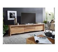 Meuble TV - Bois massif d'acacia laqué (Bois naturel) - Design naturel - PURE EDGE 704