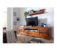 MASSIVMOEBEL24.DE Meuble TV 200x45 Acacia laqué Miel Oxford #0326