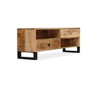 Meuble TV Bois massif de manguier 120 x 30 x 40 cm