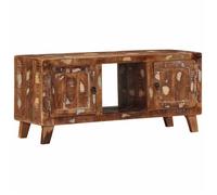 vidaXL Meuble TV 105x46x32 cm en bois massif de récupération