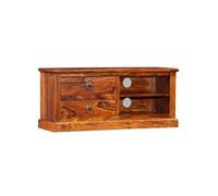 Meuble TV Bois massif de Sesham 90x30x40 cm