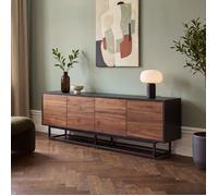 Meuble TV Boxholm 180 x 30 x 56 cm noir effet noyer