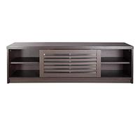 Meuble TV Buffet Moderne - Meuble TV - Portes coulissantes persiennes - 120 cm de Large