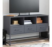 Meuble TV Centre de Divertissement Meuble Télé Salon Intérieur Acier vidaXL