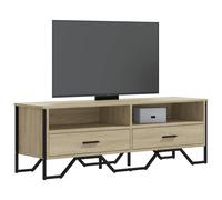 vidaXL Meuble TV chêne sonoma 122x34x41 cm bois d'ingénierie Marron