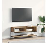 vidaXL Meuble TV Chêne Artisan 100x35x45 cm Bois d'ingénierie Acier