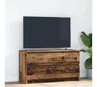 Meuble TV chêne artisanal 100x35x54 cm bois d'ingénierie banc TV vidaXL