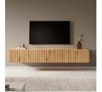 Selsey TELIRE - Meuble TV 175 cm en chêne Artisan avec façade fraisée