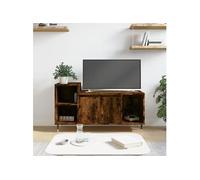 Meuble TV Chêne fumé 100x35x55 cm Bois d'ingénierie 831313