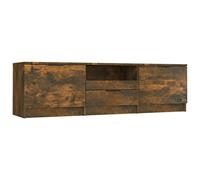 vidaXL Meuble TV Armoire Basse Centre de Divertissement Armoire Média Salon Salle de Séjour Intérieur Chêne Fumé 817111