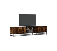 Vidaxl Meuble Tv Chêne Fumé 180x35x41 Cm Bois D'ingénierie Marron