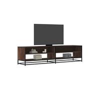 Meuble TV chêne marron 180,5x40x46 cm bois d'ingénierie, support TV, buffet TV, meuble multimédia, banc TV, meuble 3300804