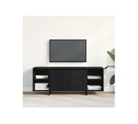 Meuble TV Chêne noir 120x30x40,5 cm Fabriqué en bois d ingénierie