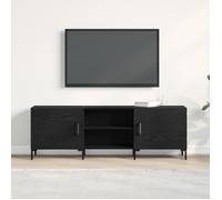 Meuble TV - Chêne Noir - 150x30x50 cm - Bois d'ingénierie - Style Contemporain